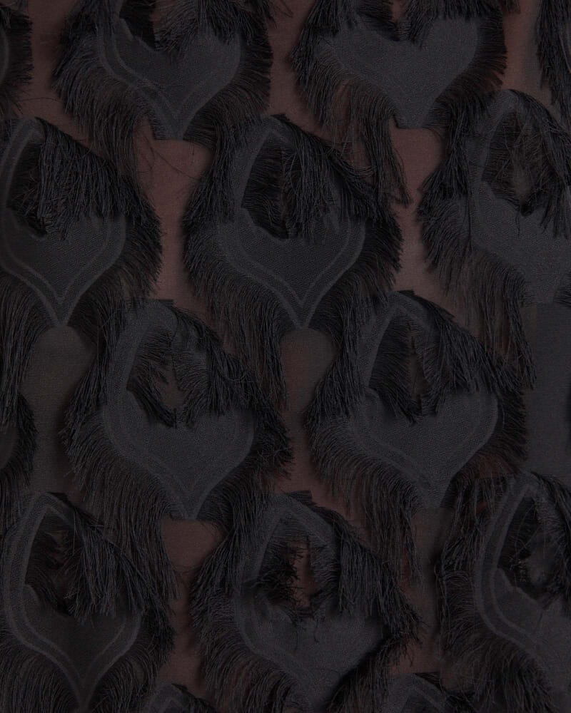 Aurelia Textured Top in BLACK