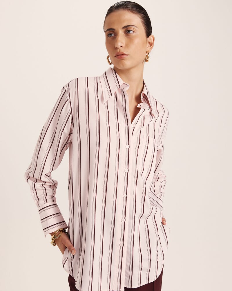Millie Stripe Shirt in PINK MULTI